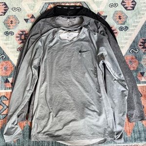 Bundle of 3 Nike Pro Dri-Fit Long Sleeve Tops
